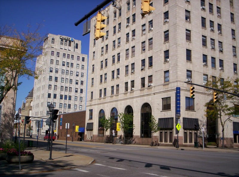 Downtown Mansfield, Ohio — Park Avenue and Main Street
